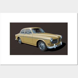 Volvo Amazon in beige Posters and Art